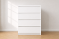 NORDIC 4 Drawer Chest of Drawers - White