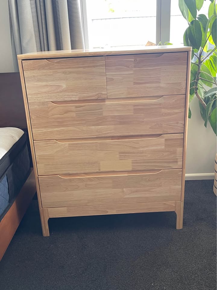 Solid Wood Tall Boy Drawers