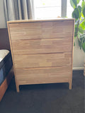 Solid Wood Tall Boy Drawers