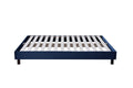 Solid Wood Bed Frame with velvet fabric -  Frame Only