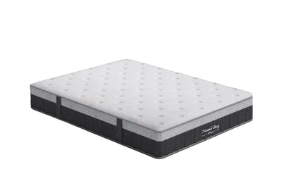 Mattress with 'Nexium' branding on a black background