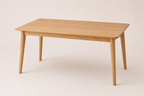 Solid Wood Dining Table - Round Corner and Angled legs
