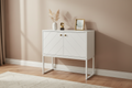White Hallway Console Cabinet with 2-door storage