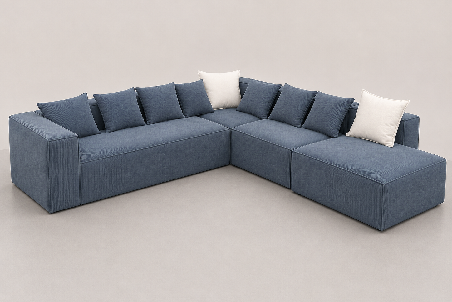 Corduroy Modular Sofa Set