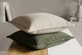 Soft indoor Cushion in Off-white/Olive