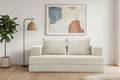 Double Sofa Bed - Compressed Foam Design - Beige
