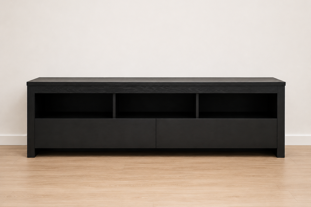 Large Black Entertainment Unit – 160cm