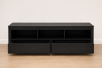 Large Black Entertainment Unit – 160cm