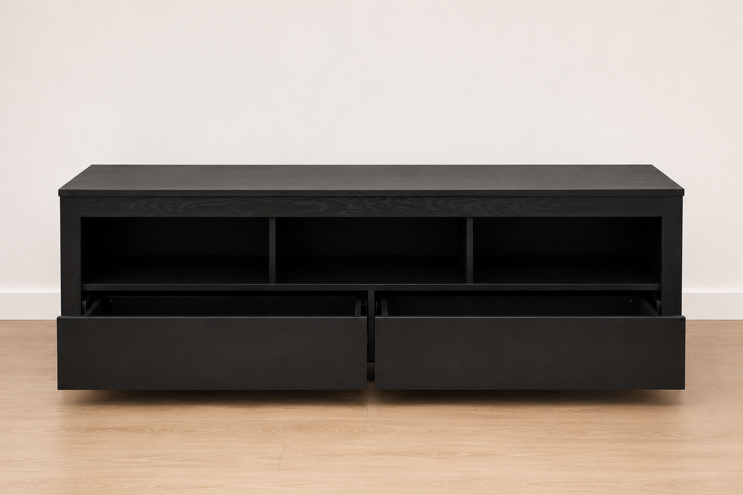 Large Black Entertainment Unit – 160cm