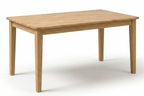Wooden table on a white background