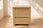 Bedside Table - Black and Wood Options