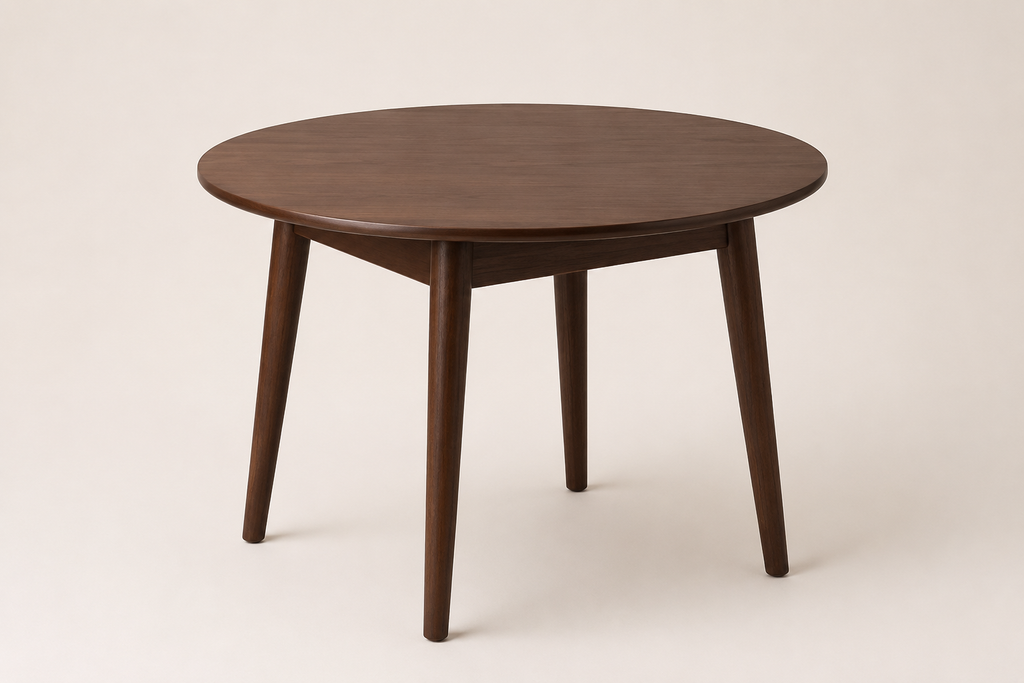 Round Dining Table - Solid Rubber wood