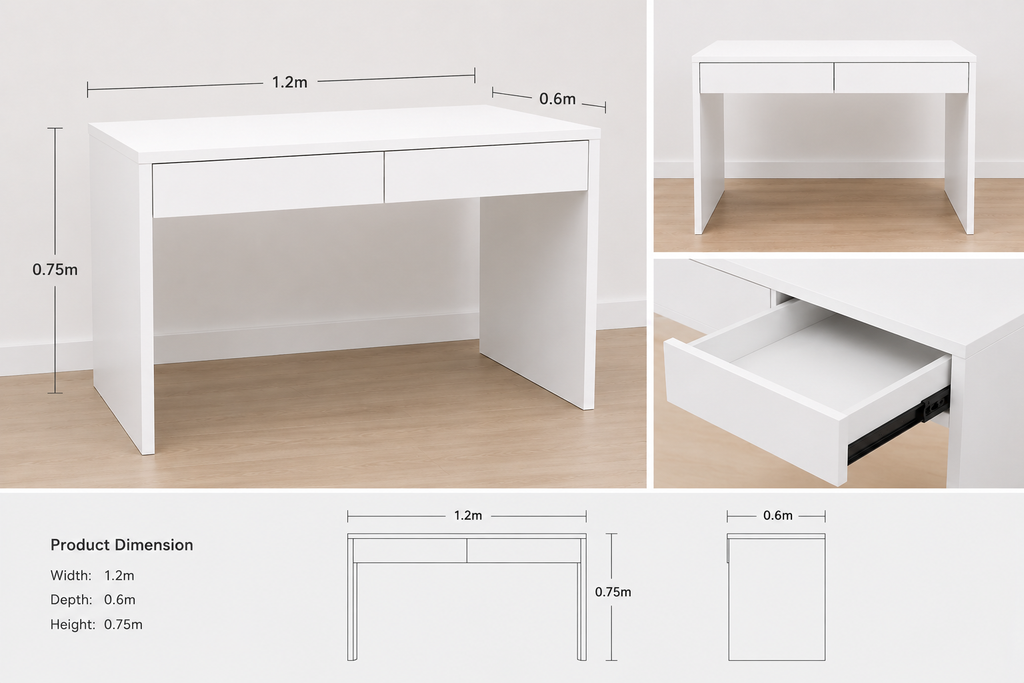 Study Desk with drawers